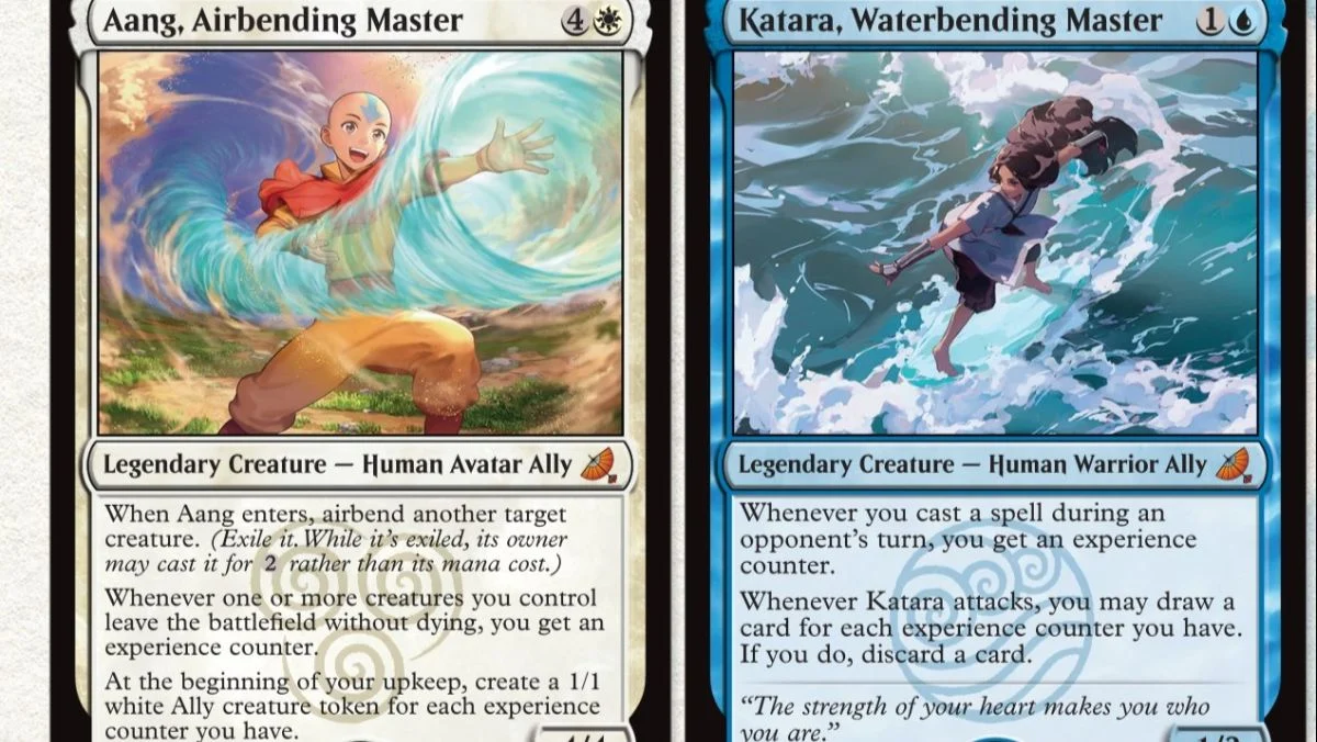 images of avatar the last airbender cards from magic the gathering