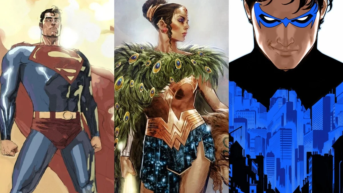 DC Covers for Superman: Birthright, Wonder Woman: Historia, and Nightwing Vol.1 by Tom Taylor