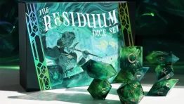 Roll With CRITICAL ROLE’s Sleek and Stylish Residuum Dice Set