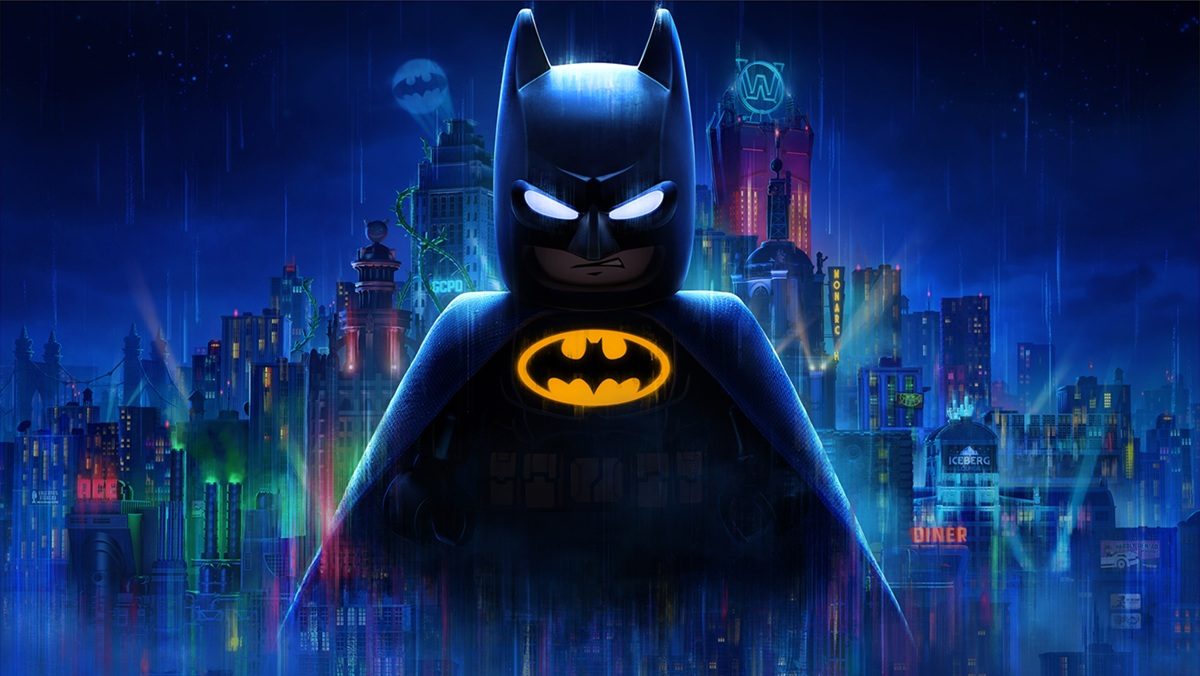 Batman in LEGO Batman: Legacy of the Dark Knight key art.