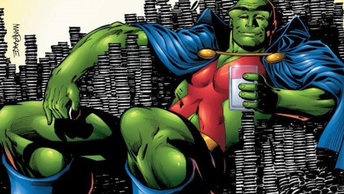 The Martian Manhunter and his favorite snacks, Choco Cookies.