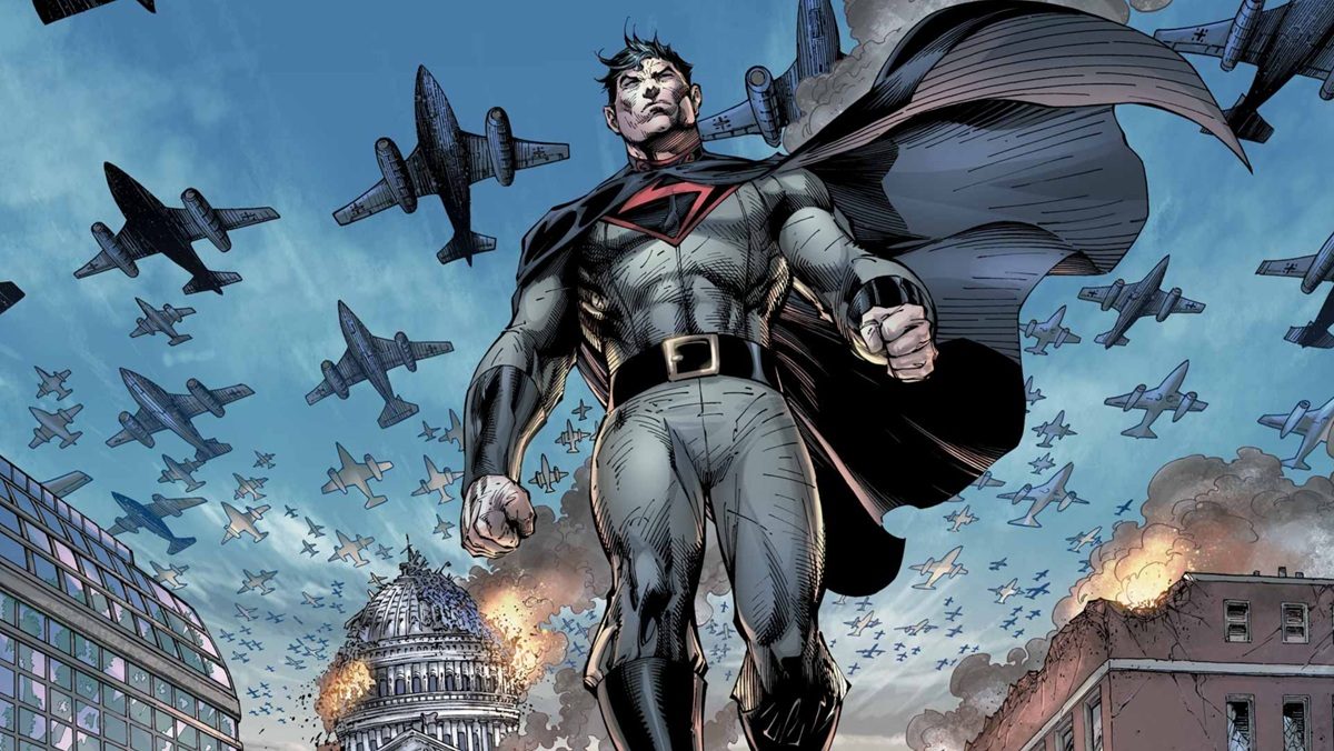 The Earth-X version of Superman by Jim Lee.
