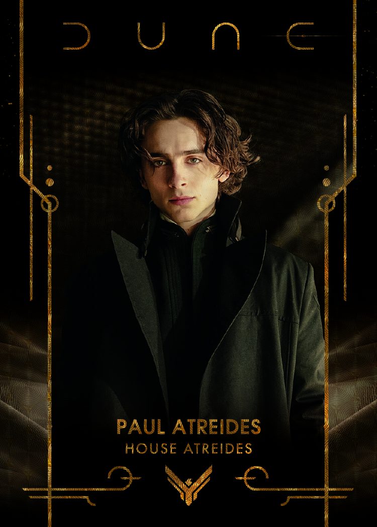Dune Trading Card from Topps Dune Chrome 2024 Collection Paul Atreides Superfractor