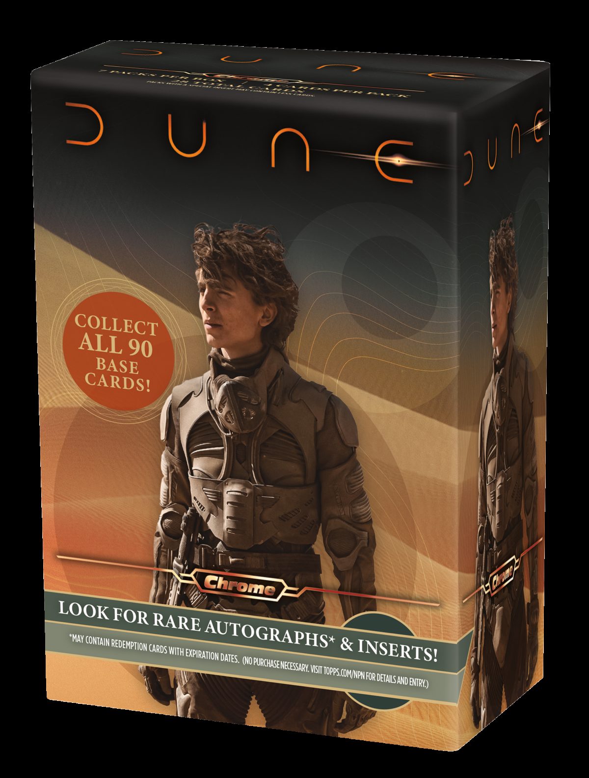 Dune Chrome 2024 Topps trading card packaging 2