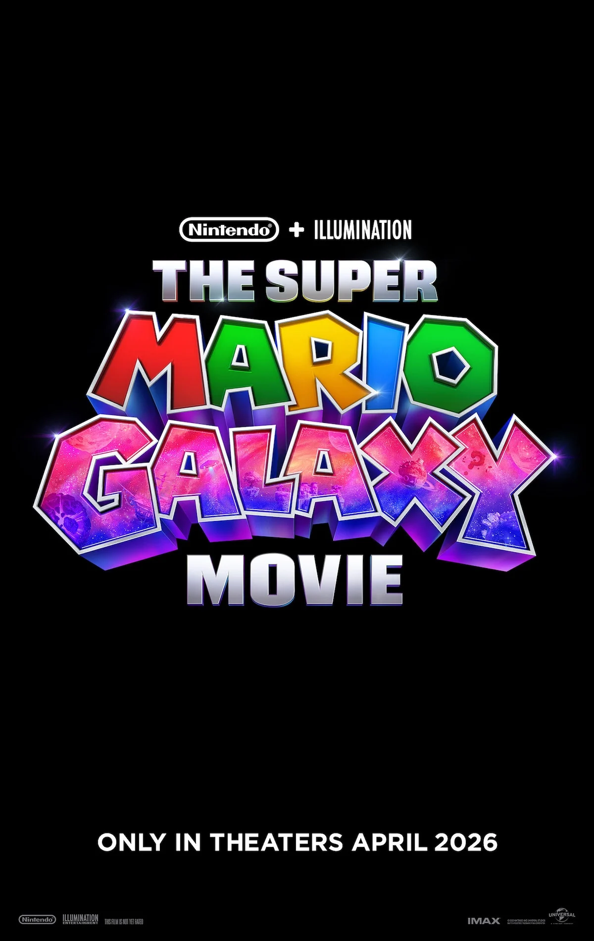 The colorful poster for The Super Mario Galaxy Movie
