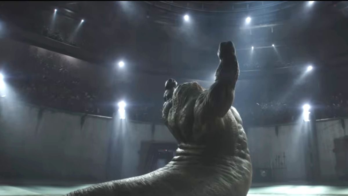 jeremy allen white jabba the hutt son rotta from the mandalorian and grogu trailer