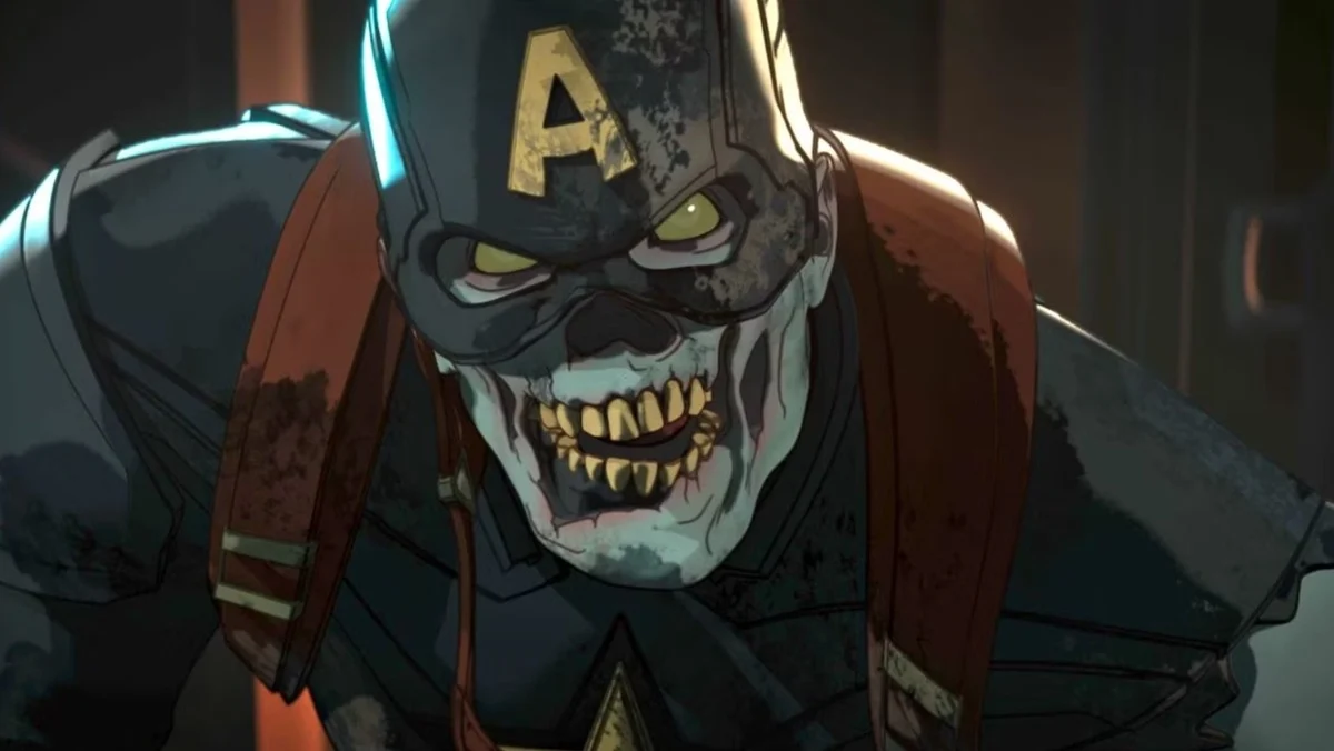 El Capitán América del Mandeo de los muertos en Marvel Zombies.