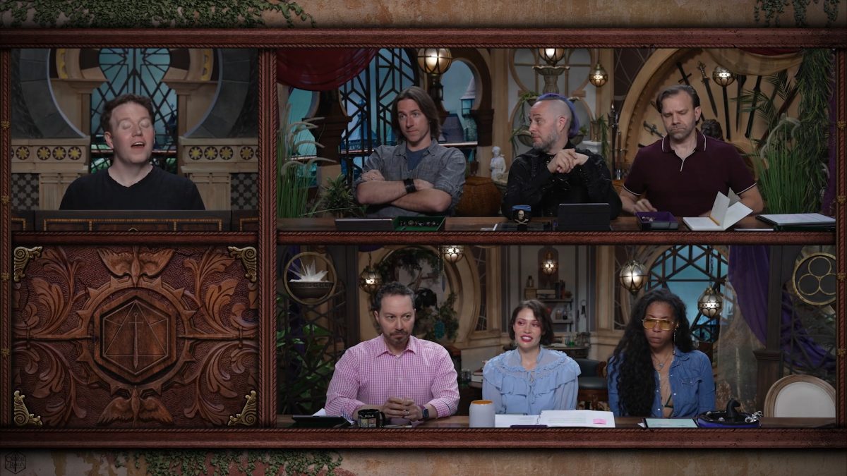Matt Mercer has his Campaign 4 character Julien Davinos smirking