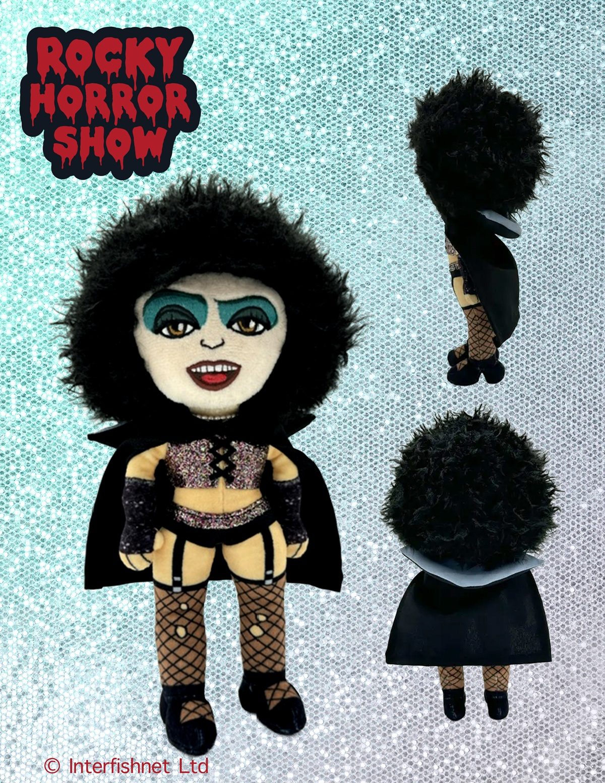 Frank N. Furter Rocky Horror Show plushie front view.
