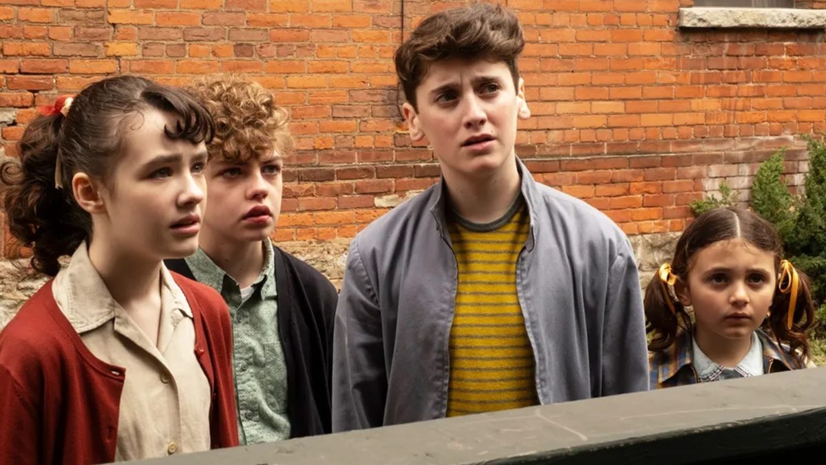 The kids of 1962 Derry, Maine in It: Welcome to Derry.