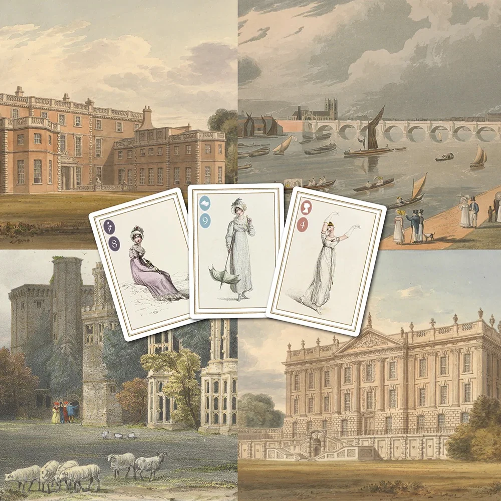original artwork for jane austen endearment board game