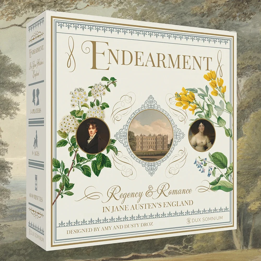 box cover for jane austen endearment board game